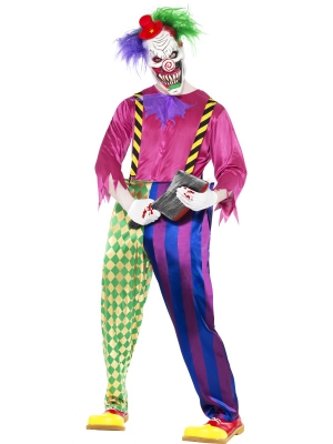 Kolorful Killer Klown Costume with mask
