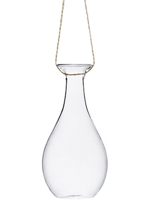Glass ornament, 7.5x7.5x15cm