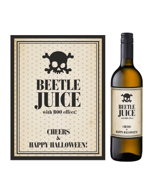 10 gab, Pudeles uzlīmes, Beetle juice, 9.5 x 12.5 cm