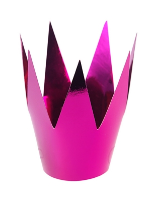 3 gab, Svētku cepurīte - rozā kronis, 5.5 cm