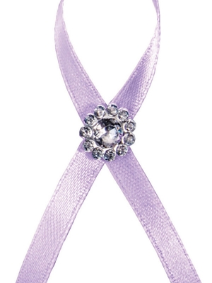 Līgavaiņa piespraude, gaiši violeta, 6 cm