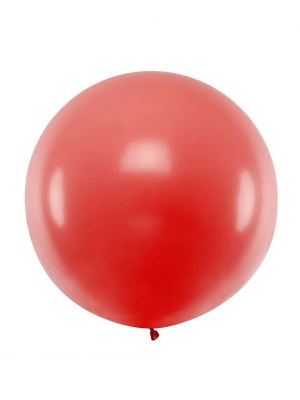 1 metra balons, Sarkans, pasteļtonis