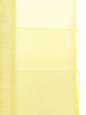Organza apvīlēta, dzeltena, 0.38 x 9 m