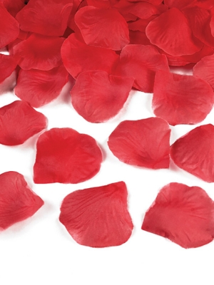500 pcs, Rose petals in a bag, red