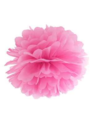 Zīdpapīra bumba, rozā, 25 cm