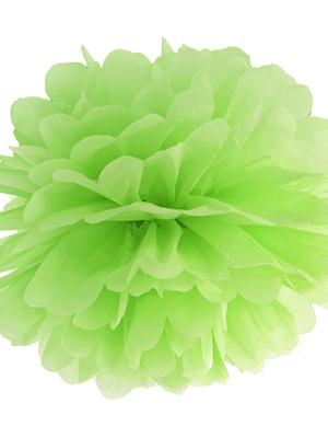 Zīdpapīra bumba, zaļš ābols, 35 cm