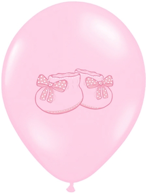 6 gab, Baloni Kurpītes, gaiši rozā, 30 cm