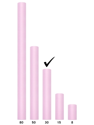 Tills, gaiši rozā, 0.3 x 9 m