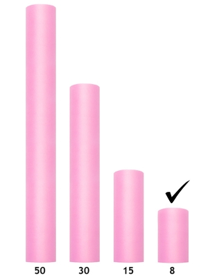 Тюль, цвет светло-розовый, 0.08 х 20 м