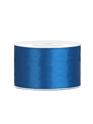 Satīna lente, zila, 3 mm x 50 m