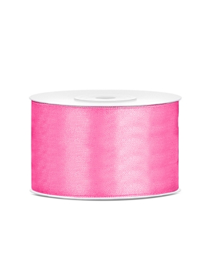 Satīna lente, rozā, 38 mm x 25 m