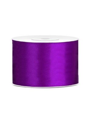 Satīna lente, violeta, 50 mm x 25 m