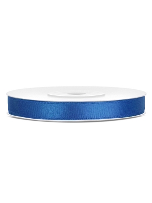 Satīna lente, koši zila, 6 mm x 25 m