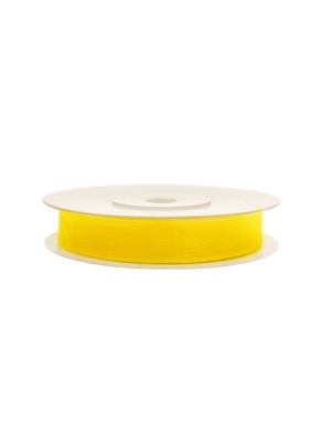 Šifona lente, dzeltena, 6 mm x 25 m