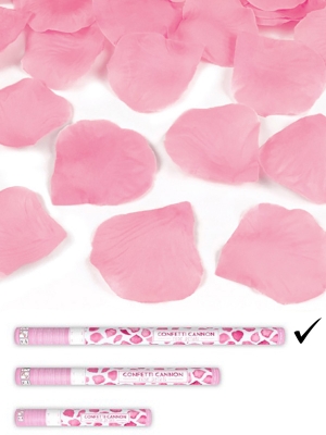 Plaukšķene ar auduma rožlapiņām, rozā, 80 cm