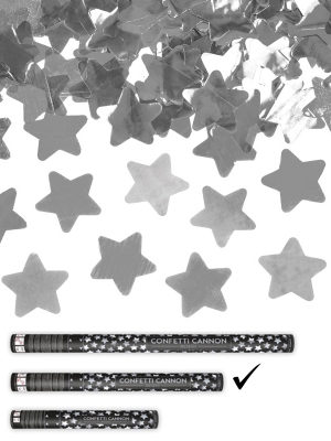 Plaukšķene ar zvaigznēm, sudraba, 60 cm