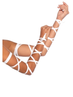 Elastic ribbon arm wraps