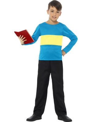 Jumper, Blue with Yellow Stripe