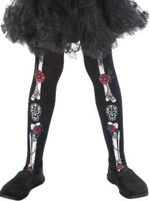 Day of the Dead Tights, Child,(6-12 age)
