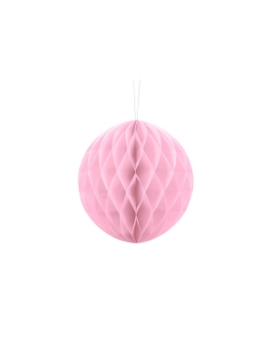 Papīra bumba, gaiši rozā, 20 cm