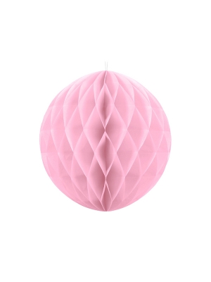 Papīra bumba, gaiši rozā, 40 cm