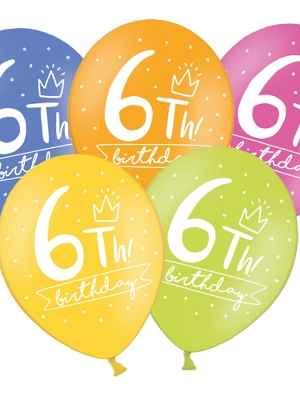 Balons 6 dzimšanas diena, 30 cm