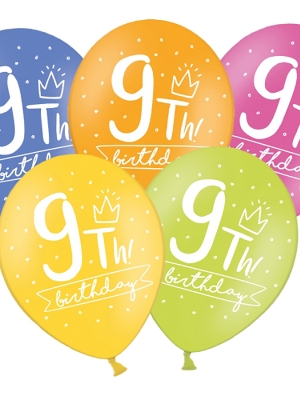 Balons 9 dzimšanas diena, 30 cm