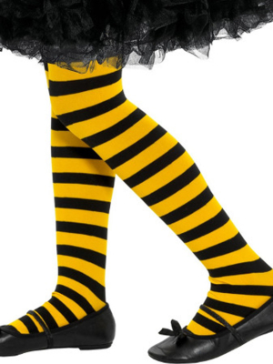 Bee Stripe Tights, Childs, (6-12 age)