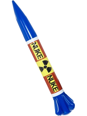 Inflatable Nuclear Missile, 87 x 13 cm