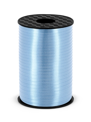 Plastic ribbon, sky-blue, 5mm/225m