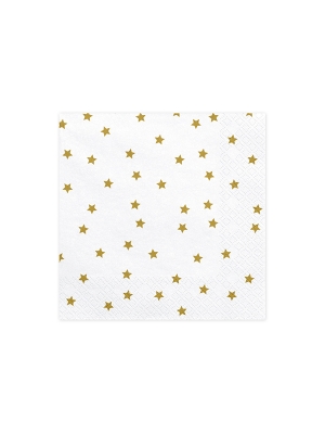 20 gab, Salvetes zvaigznes, baltas, 33 x 33 cm