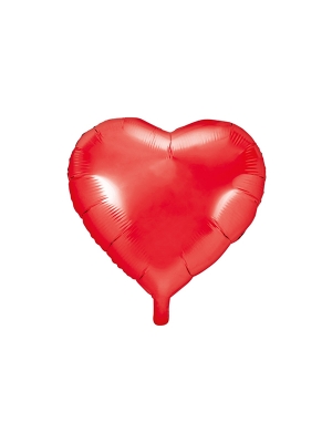 Folija balons sirds, sarkana, 45 cm