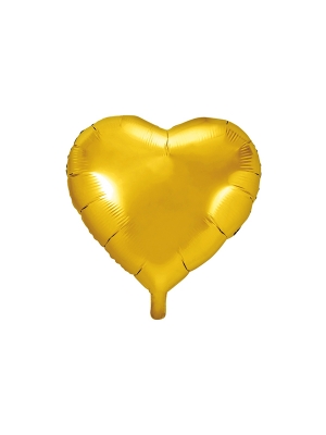 Folija balons sirds, zelta, 45 cm