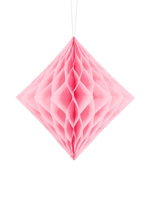 Papīra Dimants, gaiši rozā, 20 cm