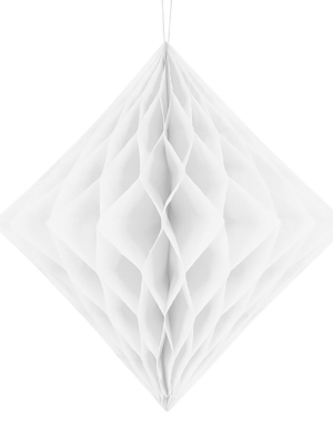 Papīra Dimants, balts, 30 cm