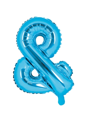 Folijas balons, &, zils, 35 cm