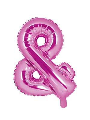 Folijas balons, &, tumši rozā, 35 cm