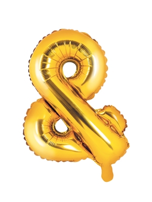 Folijas balons, &, zelts, 35 cm