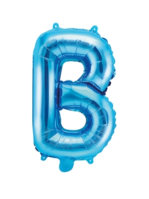 Folijas balons, B, zils, 35 cm