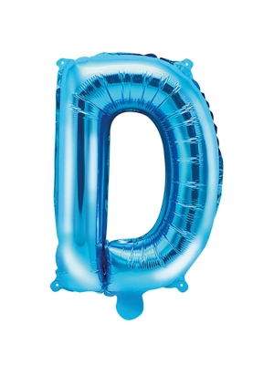 Folijas balons, D, zils, 35 cm