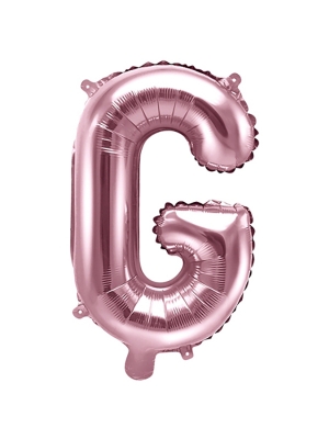 Folijas balons, G, rozā zelts, 35 cm