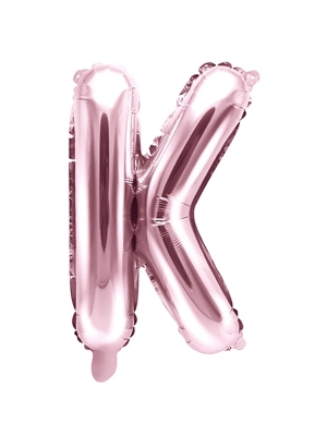 Folijas balons, K, rozā zelts, 35 cm