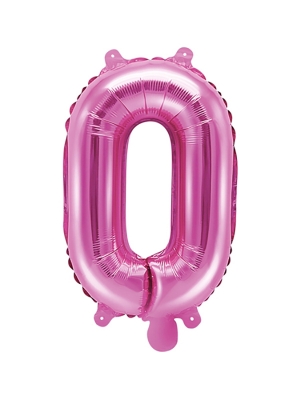 Folijas balons, O, tumši rozā, 35 cm