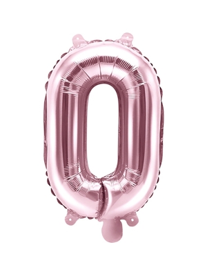 Folijas balons, O, rozā zelts, 35 cm