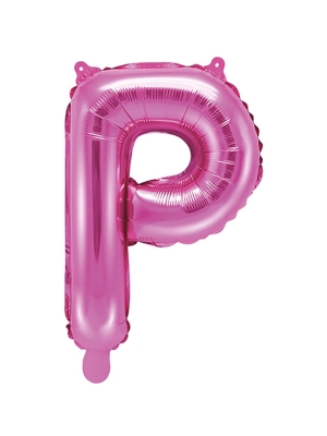 Folijas balons, P, tumši rozā, 35 cm
