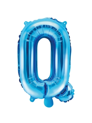 Folijas balons, Q, zils, 35 cm