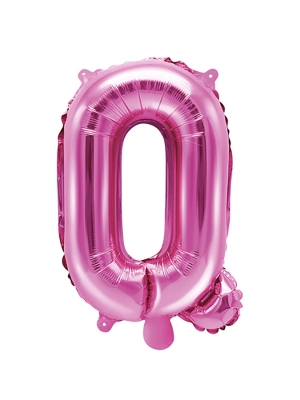 Folijas balons, Q, tumši rozā, 35 cm