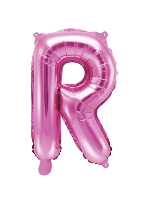 Folijas balons, R, tumši rozā, 35 cm