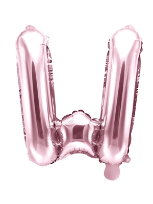 Folijas balons, W, rozā zelts, 35 cm