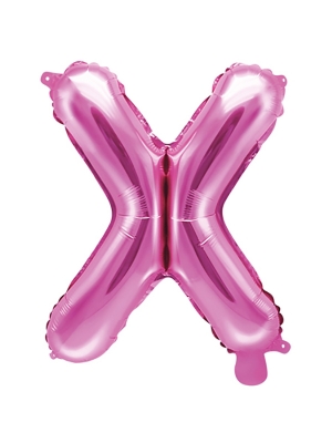 Folijas balons, X, tumši rozā, 35 cm